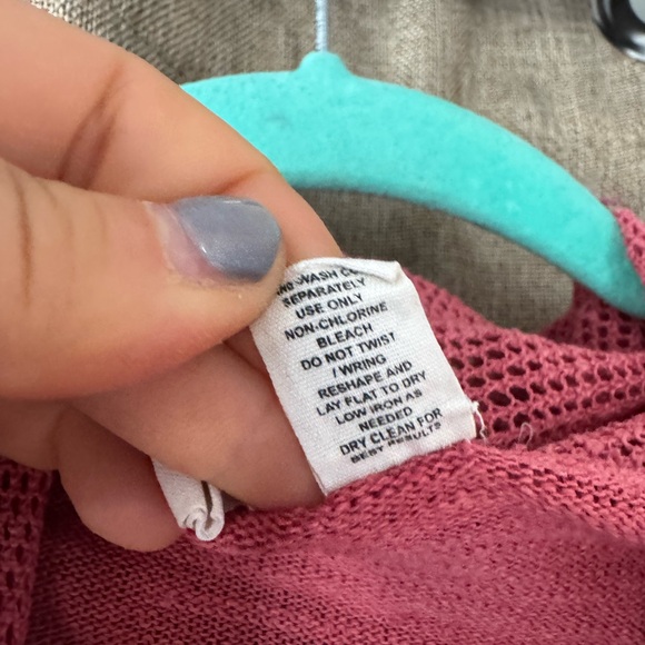 Moth Reddish Pink Open-Front Sweater - Picture 8 of 8